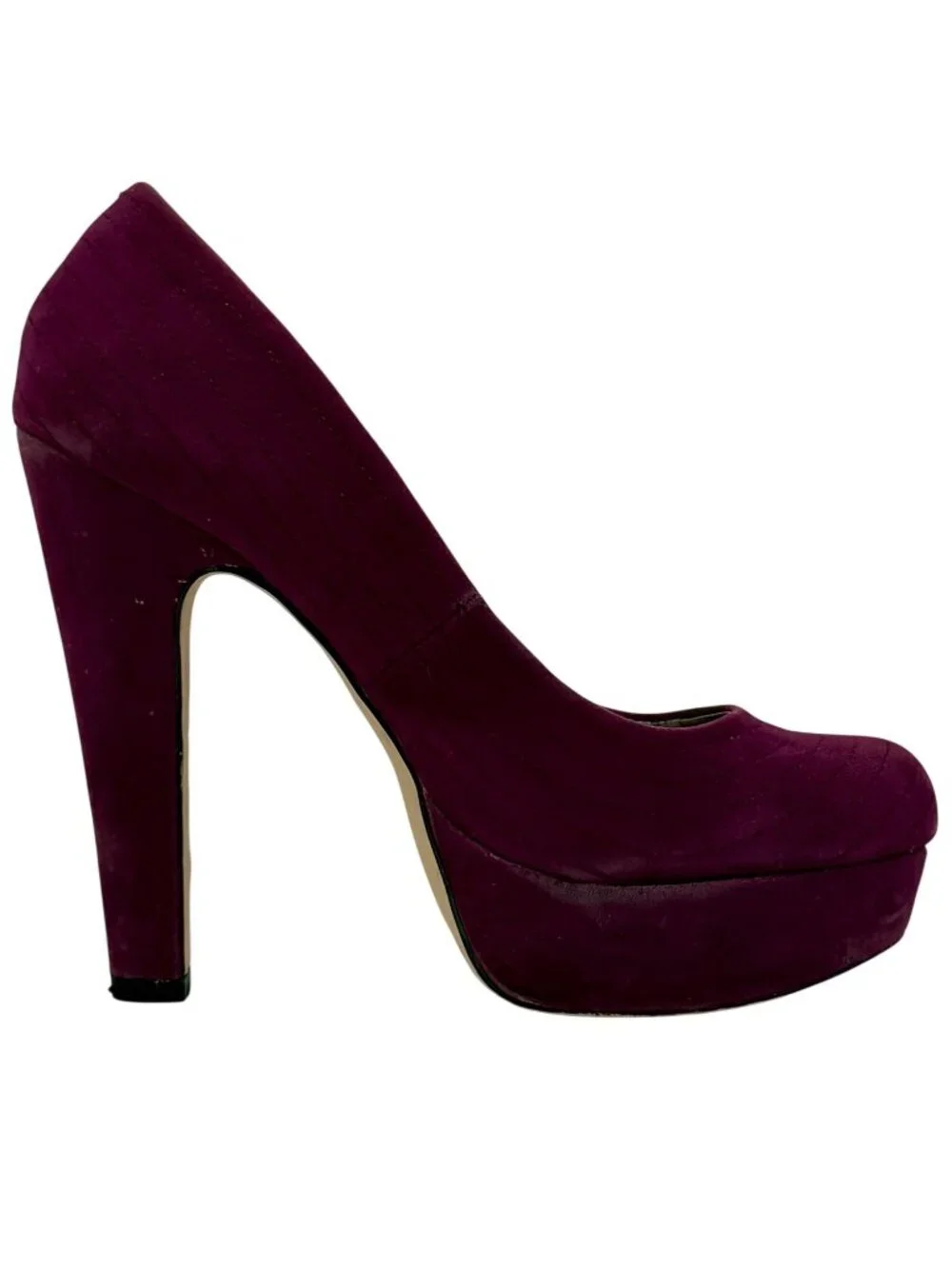 VTG JustFab Purple Platform Block Heels 9 | Vampy Baddie Indie Sleaze McBling